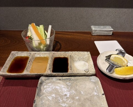 Dinner at kushikatsu daibon (串かつ だいぼん)
