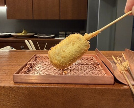 Dinner at kushikatsu daibon (串かつ だいぼん)