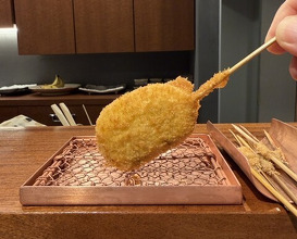 Dinner at kushikatsu daibon (串かつ だいぼん)