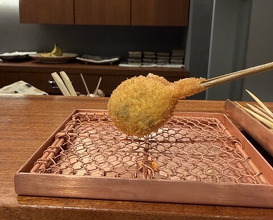 Dinner at kushikatsu daibon (串かつ だいぼん)