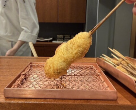 Dinner at kushikatsu daibon (串かつ だいぼん)