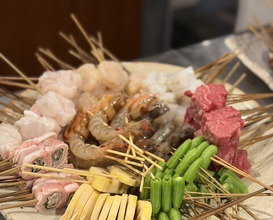 Dinner at kushikatsu daibon (串かつ だいぼん)