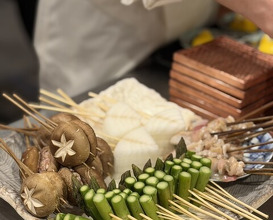 Dinner at kushikatsu daibon (串かつ だいぼん)