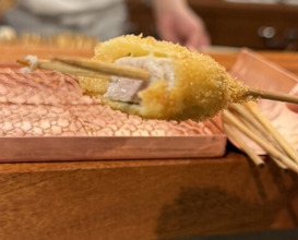 Dinner at kushikatsu daibon (串かつ だいぼん)