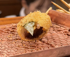 Dinner at kushikatsu daibon (串かつ だいぼん)