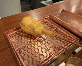 Dinner at kushikatsu daibon (串かつ だいぼん)