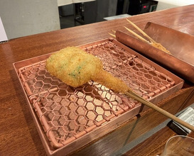 Dinner at kushikatsu daibon (串かつ だいぼん)