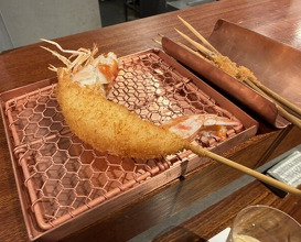 Dinner at kushikatsu daibon (串かつ だいぼん)