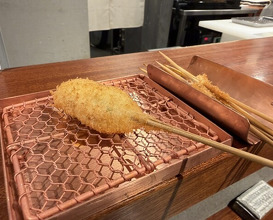 Dinner at kushikatsu daibon (串かつ だいぼん)