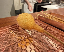 Dinner at kushikatsu daibon (串かつ だいぼん)