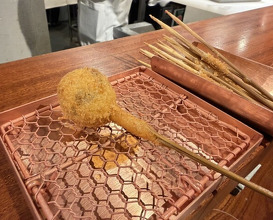 Dinner at kushikatsu daibon (串かつ だいぼん)