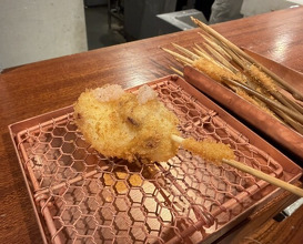 Dinner at kushikatsu daibon (串かつ だいぼん)