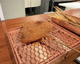 Dinner at kushikatsu daibon (串かつ だいぼん)