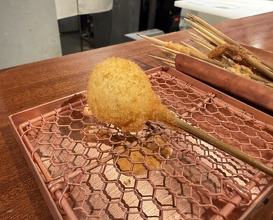 Dinner at kushikatsu daibon (串かつ だいぼん)