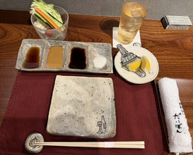 Dinner at kushikatsu daibon (串かつ だいぼん)