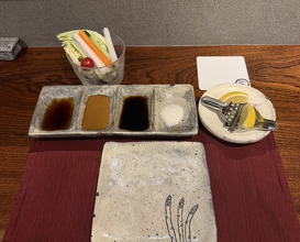 Dinner at kushikatsu daibon (串かつ だいぼん)