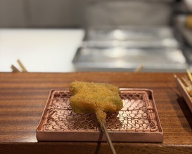 Dinner at kushikatsu daibon (串かつ だいぼん)
