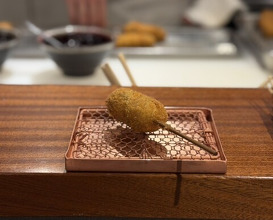 Dinner at kushikatsu daibon (串かつ だいぼん)