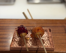 Dinner at kushikatsu daibon (串かつ だいぼん)