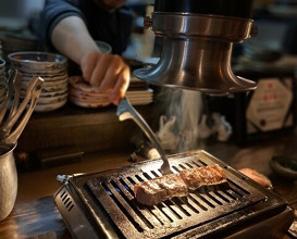 Dinner at Shinya Yakiniku Daichan (深夜焼肉 だいちゃん)