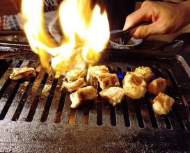 Dinner at Shinya Yakiniku Daichan (深夜焼肉 だいちゃん)