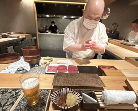 Dinner at Sushi Fujinaga (鮓 ふじなが)