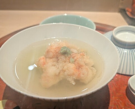 Dinner at Tempura Fukamachi (てんぷら 深町)