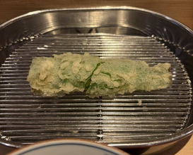 Dinner at Tempura Fukamachi (てんぷら 深町)