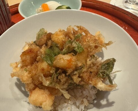 Dinner at Tempura Fukamachi (てんぷら 深町)