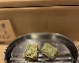 Dinner at Tempura Fukamachi (てんぷら 深町)