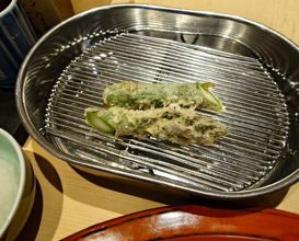 Dinner at Tempura Fukamachi (てんぷら 深町)