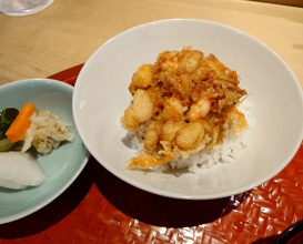 Dinner at Tempura Fukamachi (てんぷら 深町)