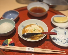 Dinner at Tempura Fukamachi (てんぷら 深町)