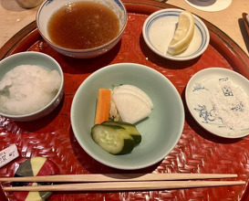 Dinner at Tempura Fukamachi (てんぷら 深町)