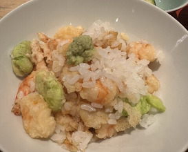 Dinner at Tempura Fukamachi (てんぷら 深町)