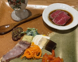 Dinner at Niku Ryori Fukunaga (肉料理ふくなが)