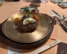 Dinner at Steak House Kitchen Ribbon (ステーキハウス キッチンリボン)