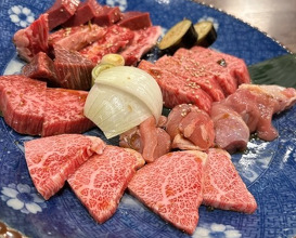 Dinner at Sumibi Yakiniku Kyuu (炭火焼肉 久)