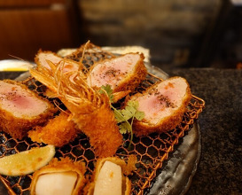 Dinner at Tonkatsu Mange (とんかつ マンジェ)