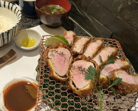 Dinner at Tonkatsu Mange (とんかつ マンジェ)