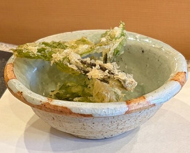 Dinner at Akita Tempura Mikawa (秋田 てんぷら みかわ)