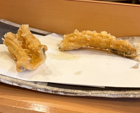 Dinner at Akita Tempura Mikawa (秋田 てんぷら みかわ)