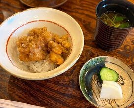 Dinner at Akita Tempura Mikawa (秋田 てんぷら みかわ)
