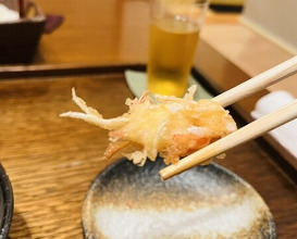 Dinner at Akita Tempura Mikawa (秋田 てんぷら みかわ)