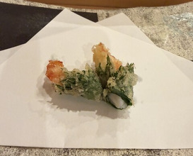 Dinner at Akita Tempura Mikawa (秋田 てんぷら みかわ)