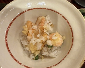 Dinner at Akita Tempura Mikawa (秋田 てんぷら みかわ)
