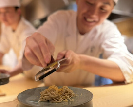 Dinner at Sharikimon Onozawa
