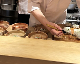 Dinner at Sharikimon Onozawa