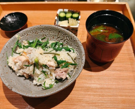 Dinner at Japanese restaurant Seizan