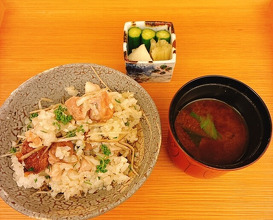 Dinner at Japanese restaurant Seizan
